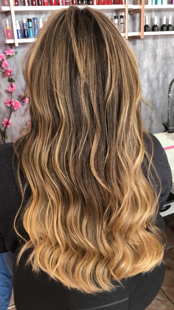 Balayage caramel — Studio Lenny Aguiar